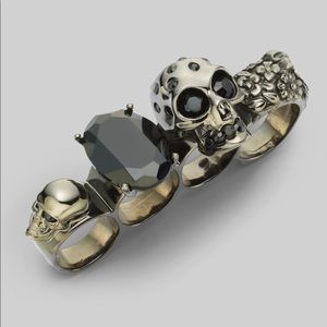 ISO Alexander Mcqueen Skull Duster Knuckle Ring